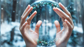 Holding a Magical Snow Globe: A Winter Wonderland in Your Hands