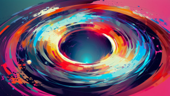 Vibrant Vortex: A Kaleidoscopic Journey Through Color and Depth