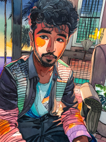 Relaxing at Sunset: A Cozy Evening at the Beachside Cafe