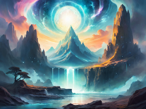 Portal of the Eye: A Mystical Gateway Amidst Rugged Mountains and Stormy Skies