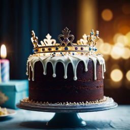 Regal Celebration: Crown-Shaped Cake as Stunning Centerpiece