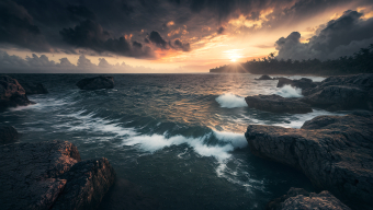 Curious Tabby Cat Poses Indoors with Wide-Eyed Expression