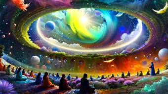 Cosmic Vortex: A Journey Through the Portal of Enlightenment