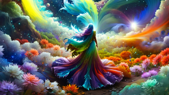 Whimsical Vortex: A Surreal Journey Through Vibrant Dreams