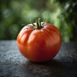 Freshly Picked Ripe Tomato in a Natural Garden Setting