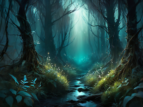 Enchanted Forest Stream: A Mystical Journey Through Timeless Woods