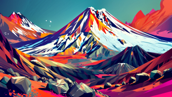 Vivid Strata: A Surreal Landscape of Colorful Rock Formations