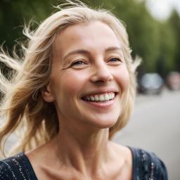 Joyful Moment Outdoors: A Portrait of Casual Bohemian Style in Nature