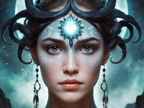 Celestial Ocean: A Mystical Fusion of Starry Night and Sea-Inspired Artistry