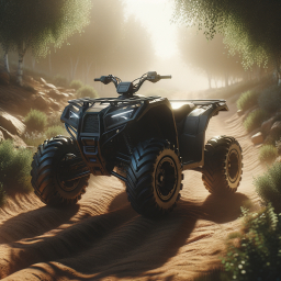 Adventure on Sand: Off-Road Dirt Bike Exploring Desert Trails