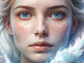 Ethereal Beauty: A Fantasy Portrait of a Mystical Young Woman