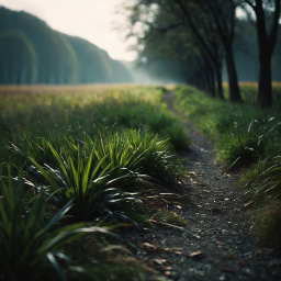 Serene Woodland Pathway: A Tranquil Escape Amidst Lush Greenery