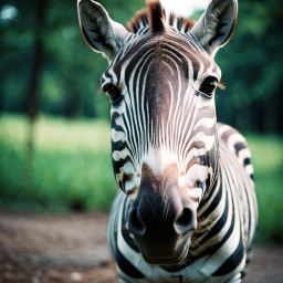 Majestic Zebra in Its Natural Savannah Habitat