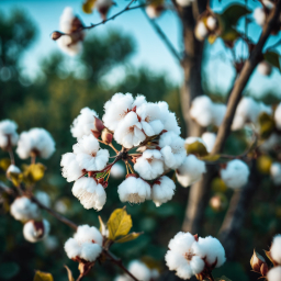 Close-Up of Freshly Harvested Cotton Bolls Ready for Processing