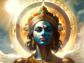 Psychedelic Vision: A Vibrant Abstract Interpretation of the All-Seeing Eye