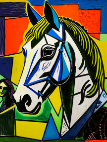 Il cavallo semi cubista