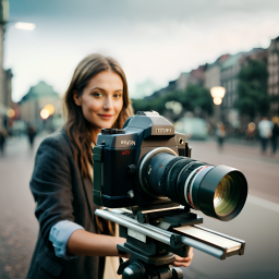 Close Companions in the City at Dusk: A Warm Urban Portrait of Friendship