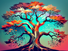 Radiant Autumn Tree: A Vibrant Celebration of Growth and Vitality