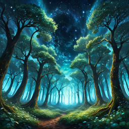 Enchanted Twilight: A Serene Journey Through a Magical Forest