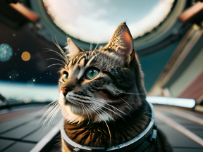Curious Space Cat: A Whimsical Journey Beyond the Stars