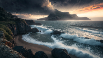 Stormy Shores: The Raw Beauty of a Rugged Rocky Coastline