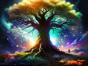 L' arbre connecté au cosmos