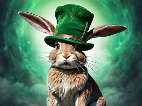 Cosmic Leprechaun Rabbit: A Whimsical Journey Through Space
