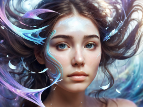 Ethereal Glow: A Dreamlike Portrait of a Mystical Woman