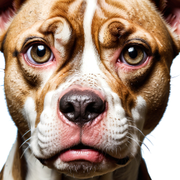 Close-Up Portrait of a Dog with Expressive Features and Attentive Gaze