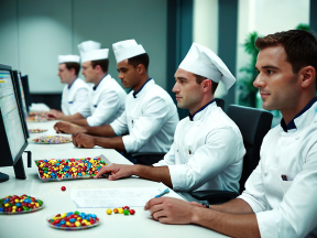 Chefs Collaborate in Culinary Workshop Featuring Colorful Candy Creations