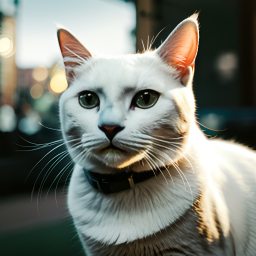Majestic Sphynx Cat Gazing Thoughtfully in Soft Morning Light