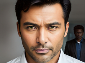 Intense Cinematic Portrait: Multiple Expressions of a Leading Actor in Action Drama