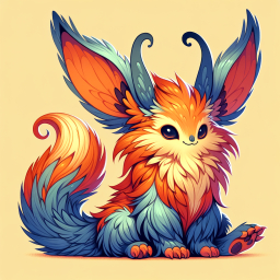 Fantastical Fusion: The Vibrant Fox-Octopus Hybrid Creature