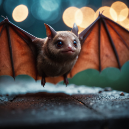 Majestic Bat in Flight: Capturing Nocturnal Grace and Agility