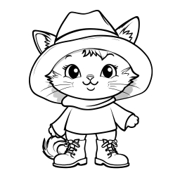 Detective Cat: The Stylish Sleuth with a Magnifying Glass