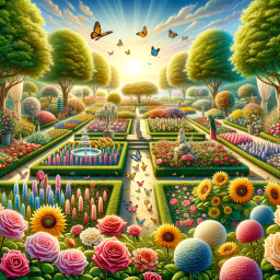 A Magical Garden of Vibrant Blooms and Timeless Beauty