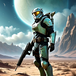 Master Chief in Iconic Mjolnir Armor on an Alien Battlefield in Halo