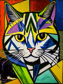 Un gatto astratto