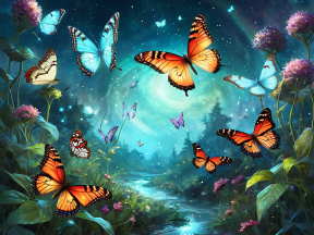 Enchanted Night: A Dreamlike Journey Through a Magical Landscape