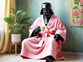 Darth Vader Unmasked: A Cozy Night In Pajamas