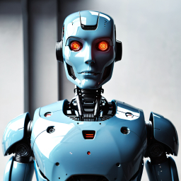 Futuristic Humanoid Robot with Advanced AI and Interactive Design