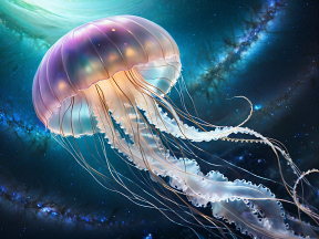 Cosmic Jellyfish: A Vivid Voyage Through the Stars