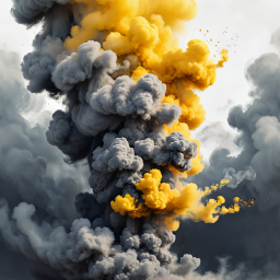 Explosive Energy: A Visual Representation of Power, Shockwaves, and Rapid Expansion