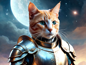 Celestial Knight: The Armored Cat of the Night