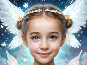 Ethereal Dreams: The Enchanted Fairy Girl Beneath Celestial Skies