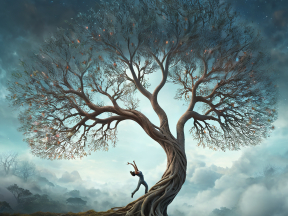 Dancing Beneath the Ancient Tree: A Mystical Dawn Performance