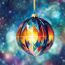 Celestial Glow: A Starry Ornament Amidst the Cosmic Night