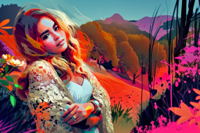 Dreamlike Serenity: A Contemplative Moment in Nature