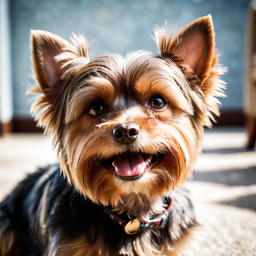 Happy Small Dog Enjoying a Sunny Day Outdoors