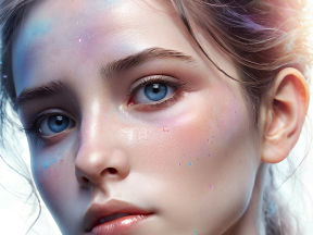 Cosmic Beauty: Ethereal Galaxy-Inspired Makeup with Glittering Stars and Nebula Patterns
